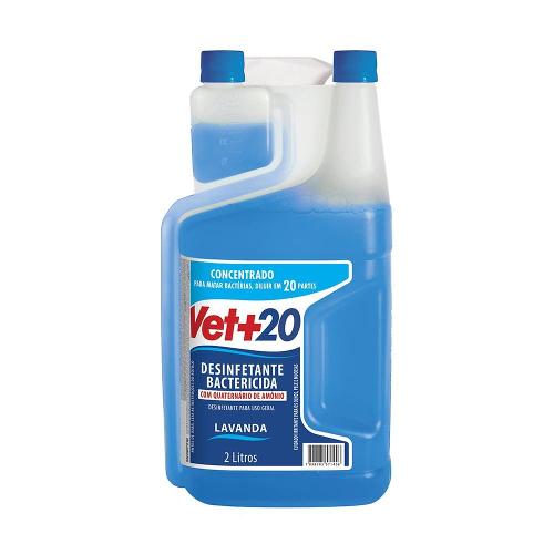 Desinfetante Vet+20 Bactericida de Lavanda - 2 Litros