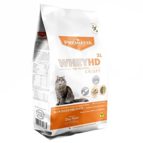 Ração Premiatta HD Alta Digestibilidade Crispy para Gatos Castrados - 1 Kg