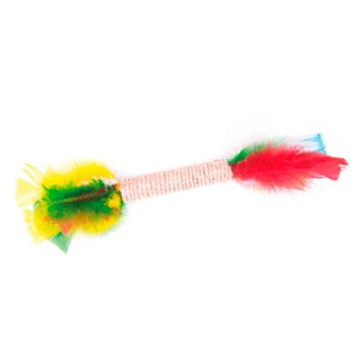 Brinquedo Bastão de Sisal com Penas para Gatos - Tam. Único