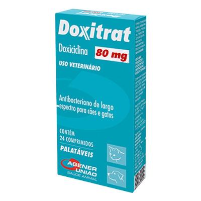Antibacteriano Agener União Doxitrat com 24 Comprimidos - 80 mg