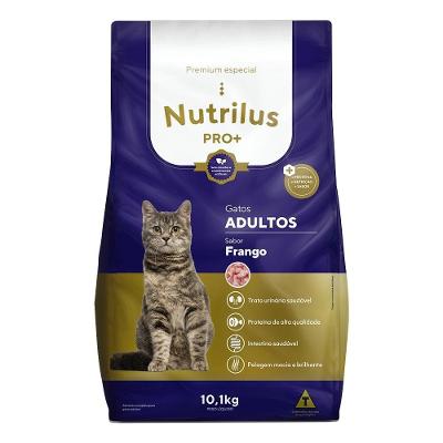 Ração Seca Nutrilus Pro+ Frango para Gatos Adultos - 10,1 Kg