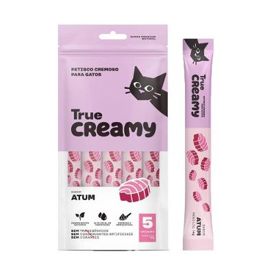 Petisco Cremoso True Creamy Sabor Atum para Gatos - 5 Unidades