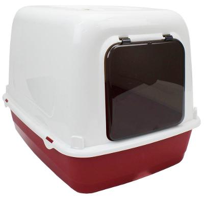 Sanitário Ferplast Clear Cat 10 Bordô para Gatos - Bordo
