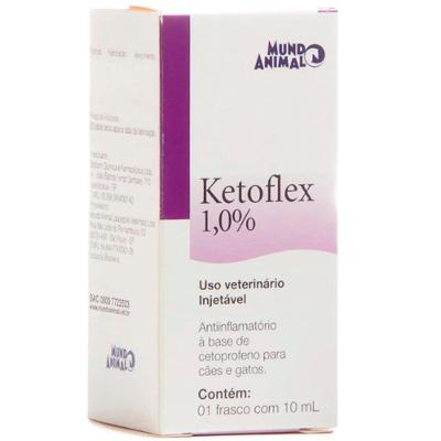 Anti-Inflamatório Mundo Animal Ketoflex Injetável - 10 mL