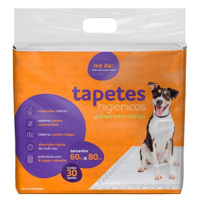 Tapete Higiênico Meau Cheirinho Cítrico Slim para Cães - 30 Unidades