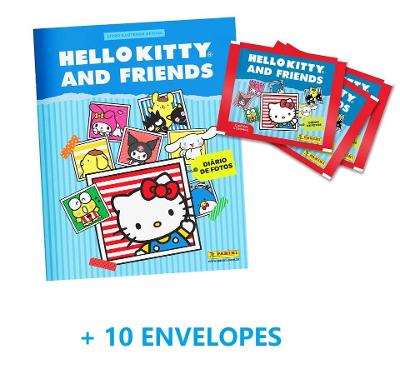 HELLO KITTY 2025 - Álbum Capa Cartão + 10 Envelopes