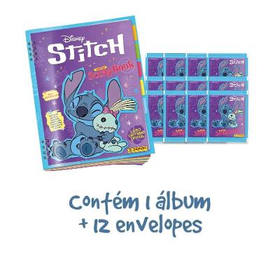Kit Stitch - Super Scrapbook - Álbum Capa Cartão + 12 envelopes