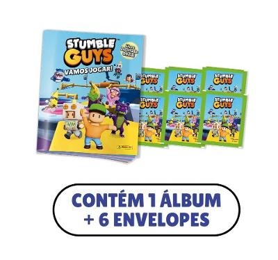 STUMBLE GUYS - Álbum Capa Cartão + 06 Envelopes