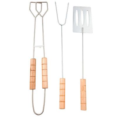 Conjunto para Churrasco Fracalanza Hanzo Wood em Aço Inox - 3 Peças