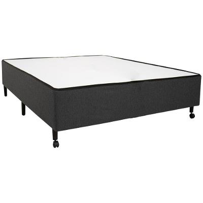 Base Box Solteirão Castor New Alfa com Revestimento em Tecido Poliéster 40x100x200cm - Cinza