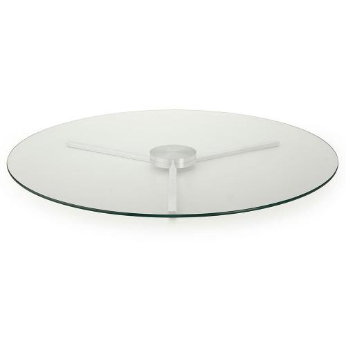 Centro de Mesa Giratório Forma F.Collection em Vidro Transparente - 60 cm