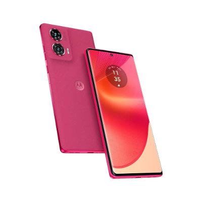 Smartphone Motorola Edge 50 Fusion 5G Pink com Snapdragon 256GB, Sony AI Camera, 8GB RAM + 8GB RAM Boost, Tela 6.7", IP68 e NFC