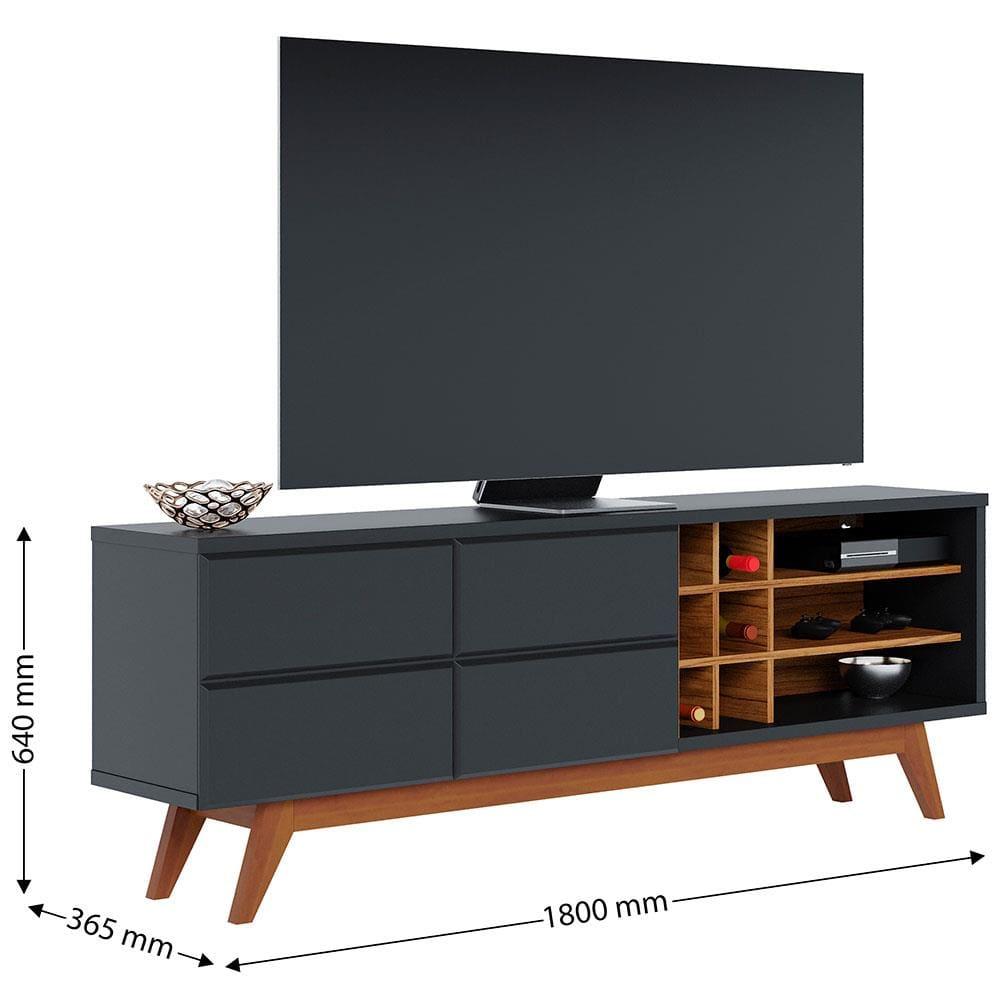 Rack Colibri Noronha com 180 cm de Largura, Ideal para TV de Até 70” - 8