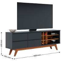 Rack Colibri Noronha com 180 cm de Largura, Ideal para TV de Até 70” - 7