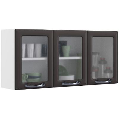 Armário Aéreo Triplo Itatiaia New Premium com 3 Portas e 2 Prateleiras - 120cm de largura