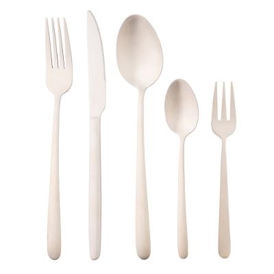Faqueiro Wolff Viena em Aço Inox Champanhe Fosco - 30 Peças