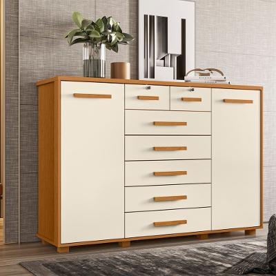 Cômoda Palumoveis Fontana com 7 Gavetas e 2 Portas – 160cm de Largura