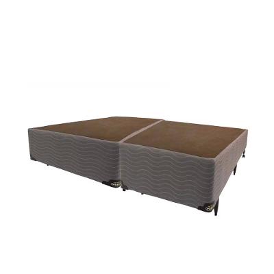 Base Box Bipartida para Colchão King Size Ortobom New Magestic 41x193x203cm – Marrom