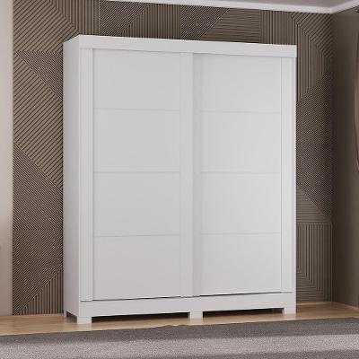 Guarda-Roupa Casal Atualle Montana 2 portas de Correr 2 Gavetas Branco Brilhante