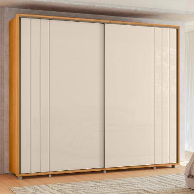 Guarda-Roupa Casal Madetec Dalí 2 Portas de Correr 8 Gavetas Cabideiro Extensível Escada Retrátil