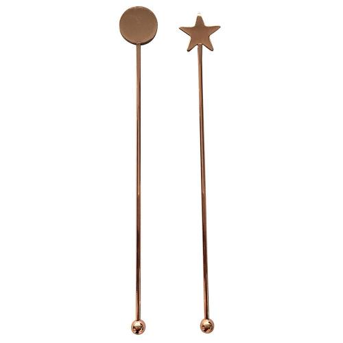 Conjunto de Misturador para Drinks Fracalanza 26278 em Aço Inox Cobre - 2 Peças
