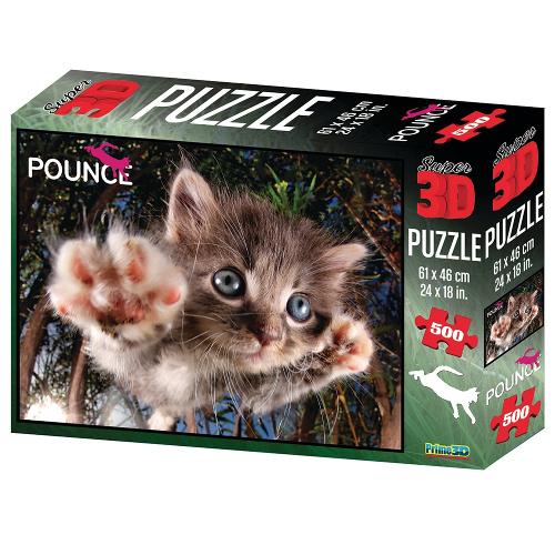 Puzzle Multikids Super 3D Modelo Gato - 500 Peças
