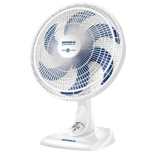 Ventilador de Mesa 40cm Mondial Super Power VSP-40-W 6 Pás 3 Velocidades Branco