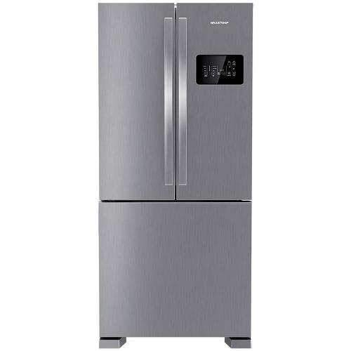 Geladeira Brastemp French Door BRO85AK Frost Free com Tecnologia Inverter, Turbo Freezer e Design Premium 554 L - Inox