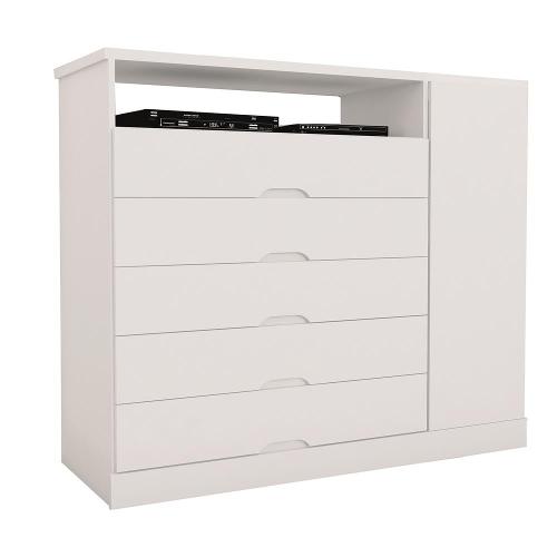Cômoda Mademarcs Braga com 5 Gavetas e 1 Porta