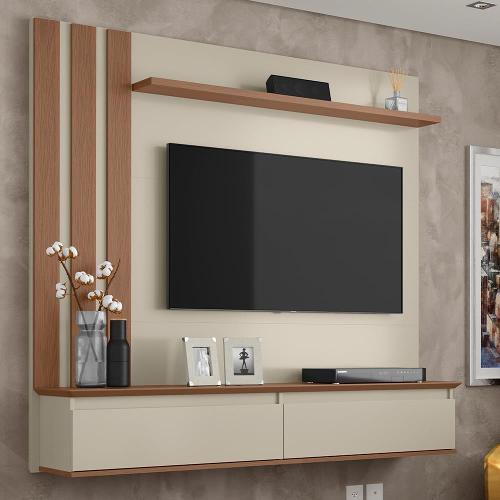 Painel Home Patrimar Trend com 160 cm de Largura, Ideal para TV de até 46"