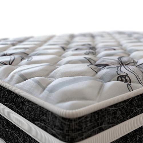 Colchão Queen Size Probel Guarda Costas Premium Extra Firme Espuma D20, 28 e 33 22x158x198cm - Branco/Preto