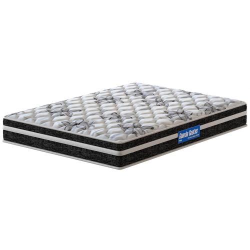 Colchão Queen Size Probel Guarda Costas Premium Hiper Firme Espuma D20, 28 e 40 22x158x198cm - Branco/Preto