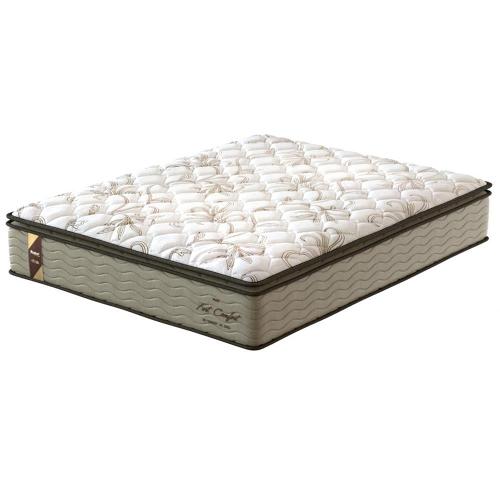 Colchão de Casal Probel Fort Comfort D40 com Molas Prolastic e Pillow Top 34x138x188 - Branco/Bege