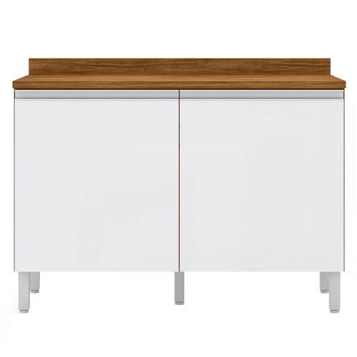 Balcão Duplo Bartira Jaspe com 2 Portas e 1 Prateleira - 120,1cm de largura