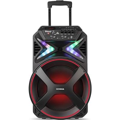 Caixa Amplificada Connect Lights Cm-400 Preta Mondial Bivolt
