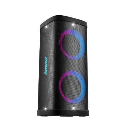 Caixa Amplif 1200W Amvox ACA1200 Party Vox Elite Woofer 6,5 LED/TWS/BT MicroSD Aux Bateria Biv