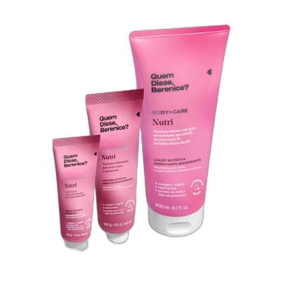 Quem disse, Berenice? Kit Nutri Loção 200ml + Manteiga Corporal 100g + Creme Mãos 30g