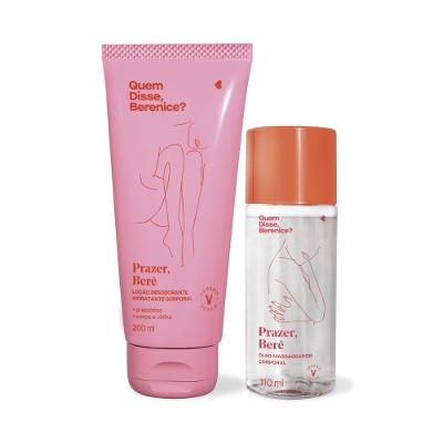 Quem disse, Berenice? Kit Prazer, Berê: Loção Corporal 200ml + Óleo Massageador Corporal 110ml