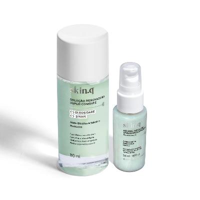 Quem disse, Berenice? Kit Skin.q: Sérum Restaurador 30ml + Solução Renovador Facial 110ml