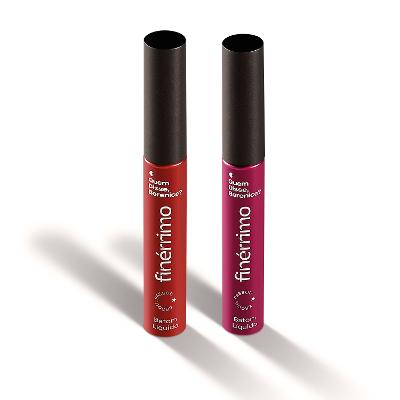 Kit Batom Líquido Mate Finérrimo: Malva Tô Belíssima 5ml + Vermelho Tô com Tudo 5ml