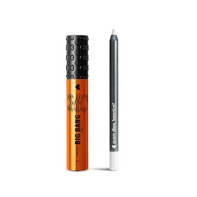 Kit Make dos Olhos: Máscara de Cílios Big Bang 360 + Lápis de Olho Brancolito