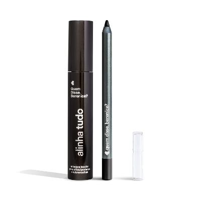 Quem disse, Berenice? Kit Lápis Olhos Pretuco 1,2g + Máscara para Cílios e Sobrancelhas Incolor 12g