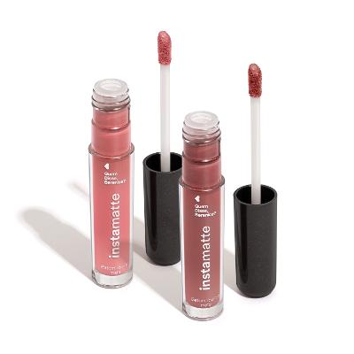 Combo Instamatte: Batom Líquido Rosa Rosetali 4ml + Batom Líquido Bege Castanheli 4ml