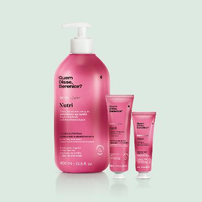 Quem disse, Berenice? Kit Nutri Loção 400ml + Manteiga Corporal 100g + Creme Mãos 30g