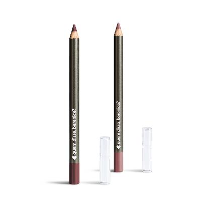 Quem disse, Berenice? Kit Lápis Contorno Labial: Marronis 1,1g + Nudetis 1,1g