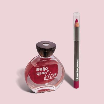 Quem disse, Berenice? Kit Desodorante Colônia Beijo que Fica + Lápis Labial Vermetis
