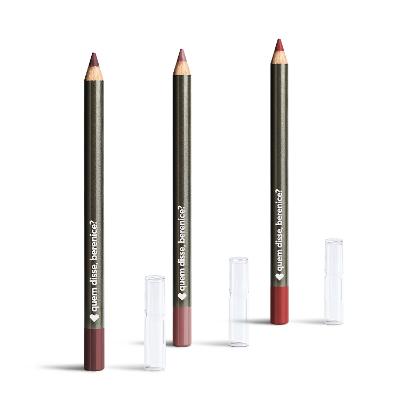 Kit Lápis Contorno Labial: Marronis 1,1g + Nudetis 1,1g + Vermetis 1,1g