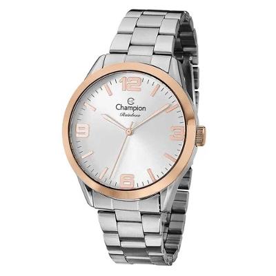 Relógio Champion Feminino Bicolor Prova D´Agua + Pulseira Berloques