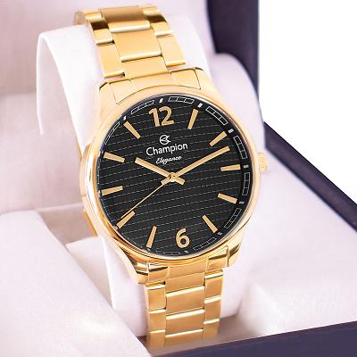 Relogio Masculino Champion Dourado Analógico CN27670U