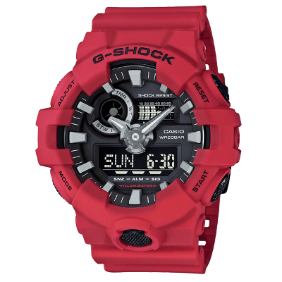 Relógio Casio Masculino G-Shock Anadigi GA-700-4ADR